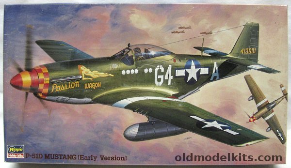 Hasegawa 1/48 P-51D Mustang Early Version -  357th FG Arval J. Roberson 'Passion Wagon' Nose Art, SP58 plastic model kit